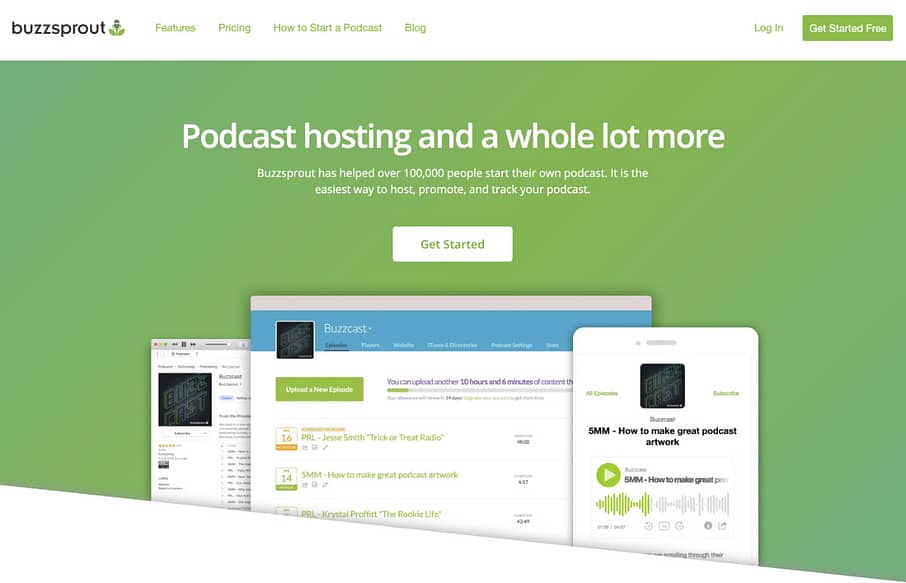 buzzsprout website podcast software