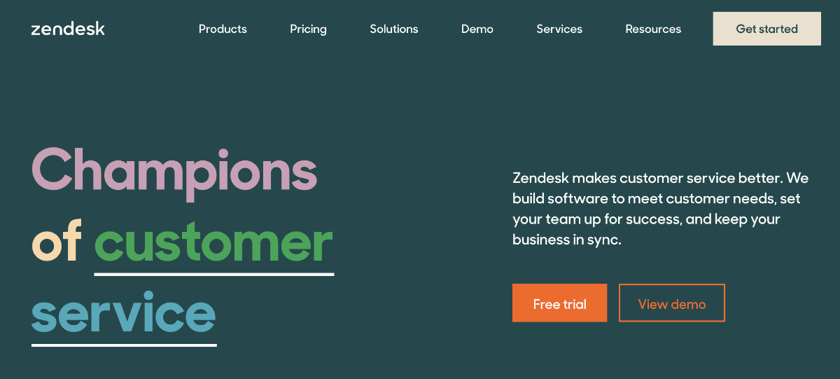 zendesk crm app screenshot