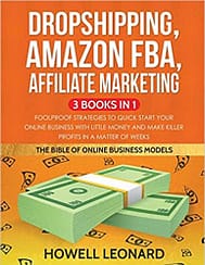 bloggging books dropshipping, amazon fba, affiliate marketing